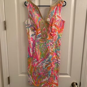 EUC Lilly Pulitzer Janice Dress in Scuba to Cuba size 4